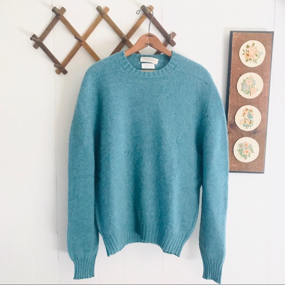 Paul Stuart Other - 🌱5/$30 Vintage Scottish Wool Teal Sweater